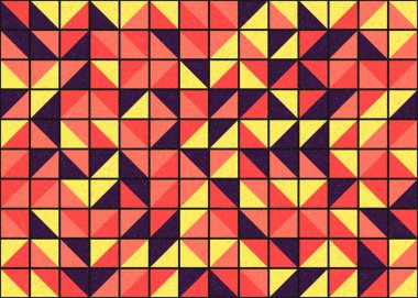 Soyut Geometrik Desen üretken hesaplama sanatı çizimi