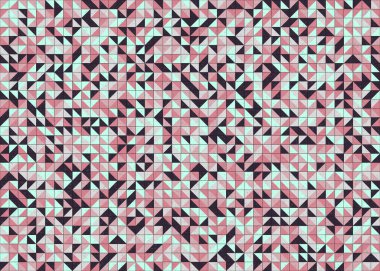 Soyut Geometrik Desen üretken hesaplama sanatı çizimi