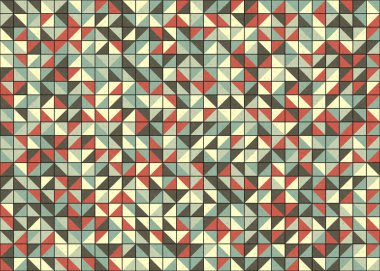 Soyut Geometrik Desen üretken hesaplama sanatı çizimi