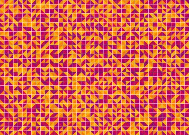 Soyut Geometrik Desen üretken hesaplama sanatı çizimi