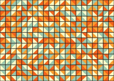 Soyut Geometrik Desen üretken hesaplama sanatı çizimi