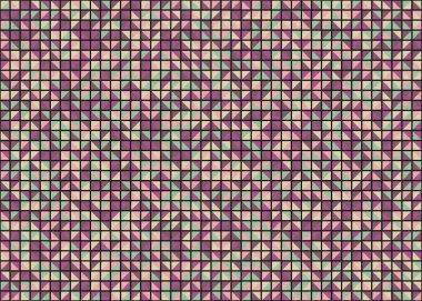 Soyut Geometrik Desen üretken hesaplama sanatı çizimi