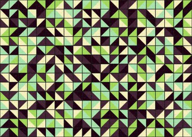 Soyut Geometrik Desen üretken hesaplama sanatı çizimi