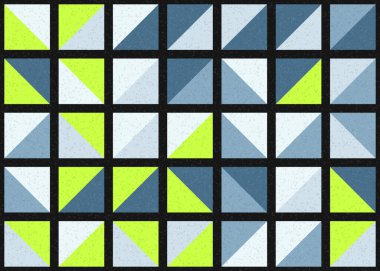 Soyut Geometrik Desen üretken hesaplama sanatı çizimi