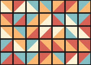 Soyut Geometrik Desen üretken hesaplama sanatı çizimi