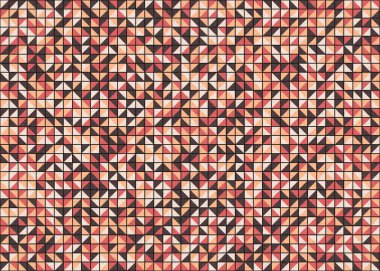 Soyut Geometrik Desen üretken hesaplama sanatı çizimi