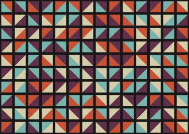 Soyut Geometrik Desen üretken hesaplama sanatı çizimi