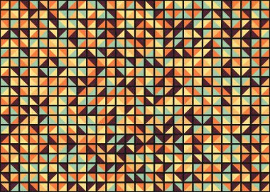 Soyut Geometrik Desen üretken hesaplama sanatı çizimi