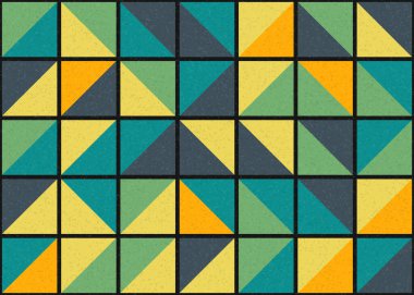 Soyut Geometrik Desen üretken hesaplama sanatı çizimi