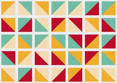 Soyut Geometrik Desen üretken hesaplama sanatı çizimi
