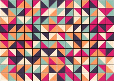 Soyut Geometrik Desen üretken hesaplama sanatı çizimi