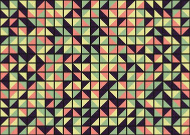 Soyut Geometrik Desen üretken hesaplama sanatı çizimi