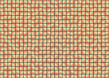 Soyut Geometrik Desen üretken hesaplama sanatı çizimi