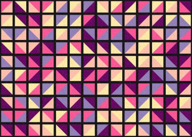 Soyut Geometrik Desen üretken hesaplama sanatı çizimi