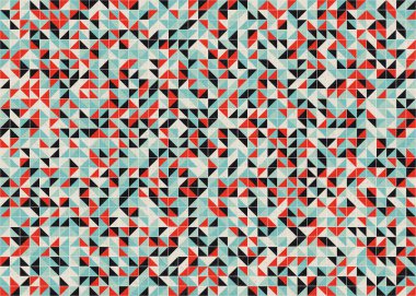 Soyut Geometrik Desen üretken hesaplama sanatı çizimi