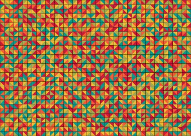 Soyut Geometrik Desen üretken hesaplama sanatı çizimi