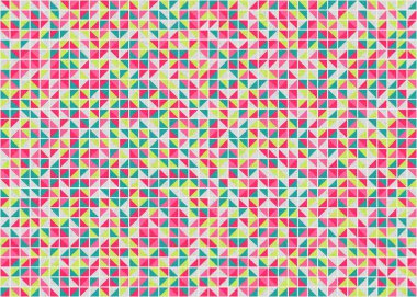 Soyut Geometrik Desen üretken hesaplama sanatı çizimi