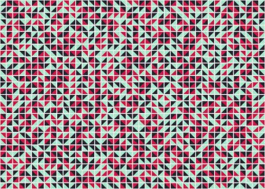 Soyut Geometrik Desen üretken hesaplama sanatı çizimi