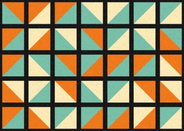 Soyut Geometrik Desen üretken hesaplama sanatı çizimi