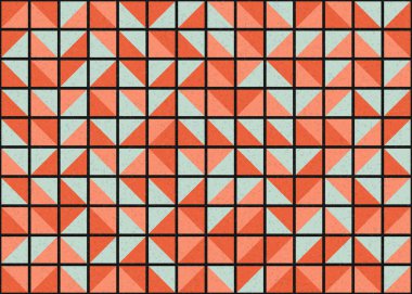 Soyut Geometrik Desen üretken hesaplama sanatı çizimi