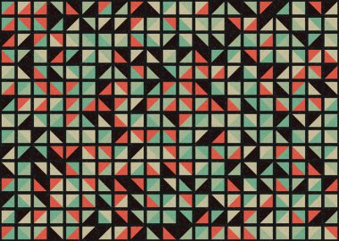 Soyut Geometrik Desen üretken hesaplama sanatı çizimi