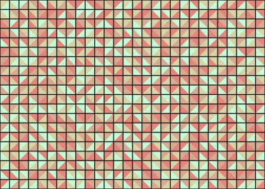 Soyut Geometrik Desen üretken hesaplama sanatı çizimi