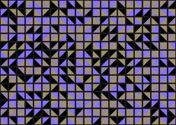 Abstrakte Geometrische Muster Generative Computergestützte Kunstillustration — Stockvektor