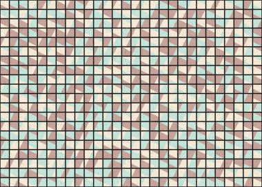 Soyut Geometrik Desen üretken hesaplama sanatı çizimi