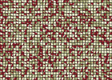 Soyut Geometrik Desen üretken hesaplama sanatı çizimi