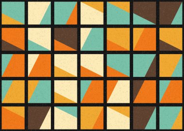 Soyut Geometrik Desen üretken hesaplama sanatı çizimi