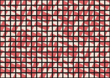 Soyut Geometrik Desen üretken hesaplama sanatı çizimi