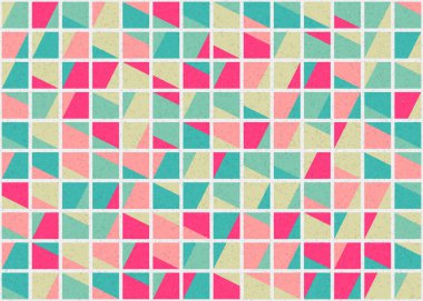 Soyut Geometrik Desen üretken hesaplama sanatı çizimi