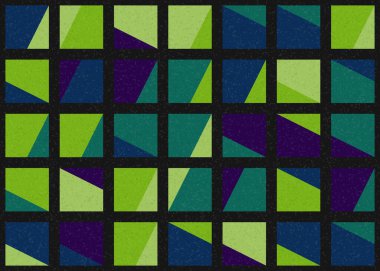 Soyut Geometrik Desen üretken hesaplama sanatı çizimi