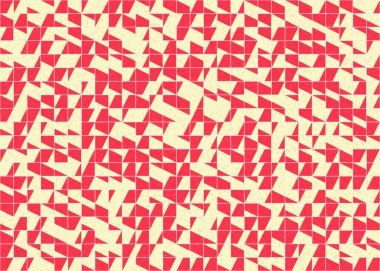 Soyut Geometrik Desen üretken hesaplama sanatı çizimi