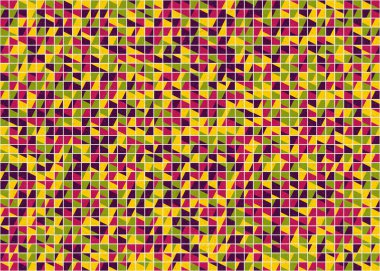 Soyut Geometrik Desen üretken hesaplama sanatı çizimi