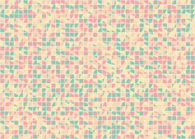 Soyut Geometrik Desen üretken hesaplama sanatı çizimi