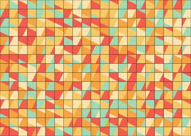 Soyut Geometrik Desen üretken hesaplama sanatı çizimi