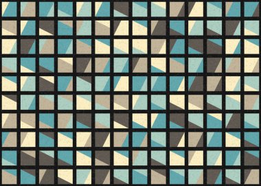 Soyut Geometrik Desen üretken hesaplama sanatı çizimi