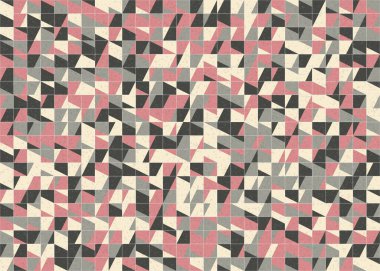 Soyut Geometrik Desen üretken hesaplama sanatı çizimi