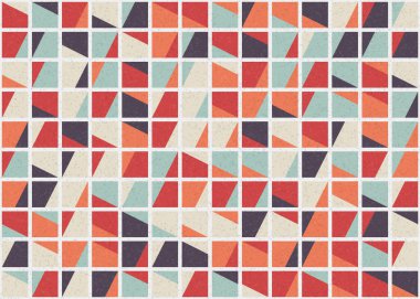 Soyut Geometrik Desen üretken hesaplama sanatı çizimi