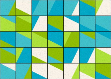 Soyut Geometrik Desen üretken hesaplama sanatı çizimi