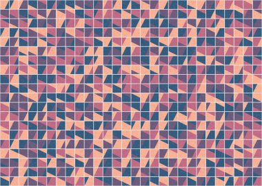 Soyut Geometrik Desen üretken hesaplama sanatı çizimi