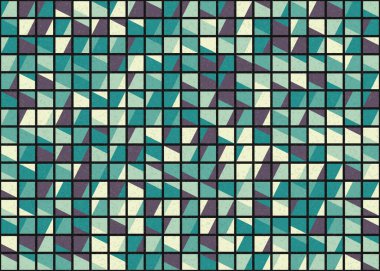 Soyut Geometrik Desen üretken hesaplama sanatı çizimi