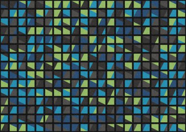 Soyut Geometrik Desen üretken hesaplama sanatı çizimi