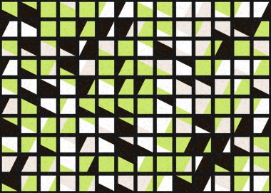 Soyut Geometrik Desen üretken hesaplama sanatı çizimi