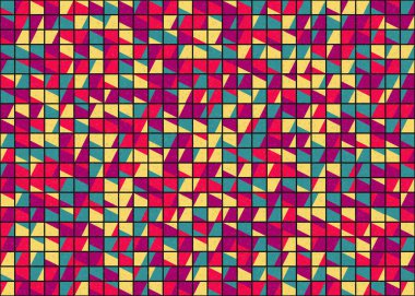 Soyut Geometrik Desen üretken hesaplama sanatı çizimi