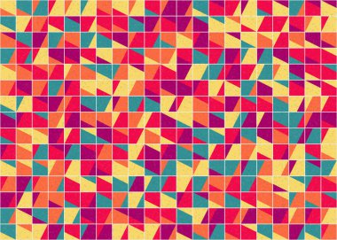 Soyut Geometrik Desen üretken hesaplama sanatı çizimi