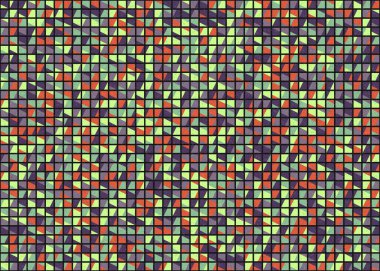 Soyut Geometrik Desen üretken hesaplama sanatı çizimi
