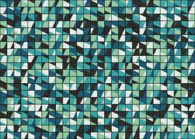 Soyut Geometrik Desen üretken hesaplama sanatı çizimi