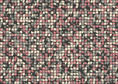 Soyut Geometrik Desen üretken hesaplama sanatı çizimi